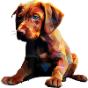 Vizsla Puppy Dog Pop Art