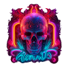 Neon Skull