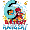Power Rangers Motif D'Anniversaire 6 Ans