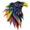 Polygonal Eagle Head