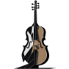 Violoncelle abstrait
