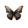 Schmetterling mit englischer Flage