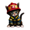 Fire Brigade Cat