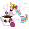 Regenbogen Einhorn Kaffeezauber