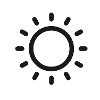 schlichtes Sonnen Symbol
