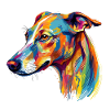 Buntes Whippet
