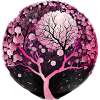 Nature Geometry Cherry Blossom