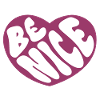 Be Nice Heart Design