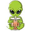Boba Tea Alien Bubble Tea