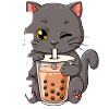 Boba Tea Katze Bubble Tea