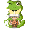 Boba Tea Frosch Bubble Tea