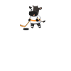 Funny Cow Ice Hockey Design