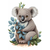 Koala with Bamboo