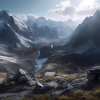 Austrian mountain landscape