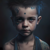 Kinder mit Tattoos