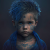Kinder mit Tattoos Artwork