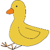 Duck sits