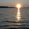 Sonne auf Meer
