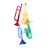 Jazz,Instruments,Trumpet,Guitar,Saxophone