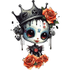 Cute Robot Gothic Queen