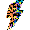 Mehrfarbiger Leopardenblitz