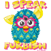 Furby Jeg taler Furbish med Blue Furby