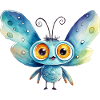 Dessin à l’aquarelle de papillon