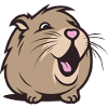 Capybara joyeux / Cobaye / Hamster – Cœur