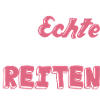 Echte Mädchen reiten