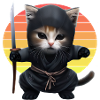 Ninja Cat Sunset