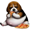 Pizza Lover Beagle Dog