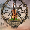 Violon steampunk avec petite fée