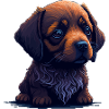 Dachshund in Digital Style