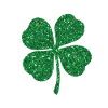 Motivational Glittery Shamrocks Festivities