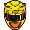 Power Rangers gul rangerhjelm kostume