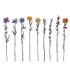 Subtle watercolour flowers
