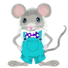 Cute and elegant little mouse