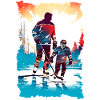 Far og søn Ishockey Fars dag gave