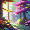 Mysterious forest