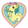 My Little Pony Retro Pony In Rainbow-Heart