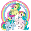 My Little Pony Retro farverige ponyer med regnbue