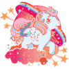 My Little Pony Retro Stars And Clouds White Pony