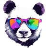 Koko the bespectacled panda