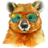 Lilou the bespectacled quokka