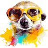 Exou the spectacled meerkat
