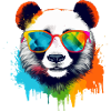 Cooli the bespectacled panda