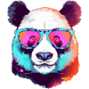 Koka the bespectacled panda