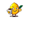 Sweet lemon drinks coffee