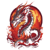 Fantasy Drache Feuerdrache