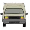 Beige French Van Car Oldtimer